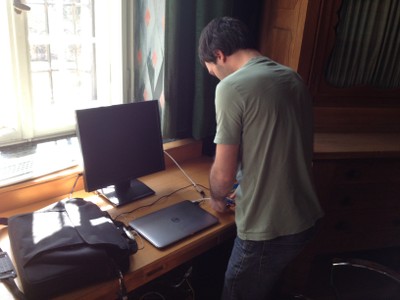 Andrea's office in Ringberg Castle (Germany)